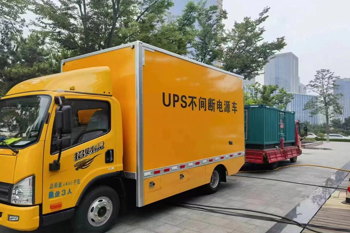 榆中发电机租赁施工现场
