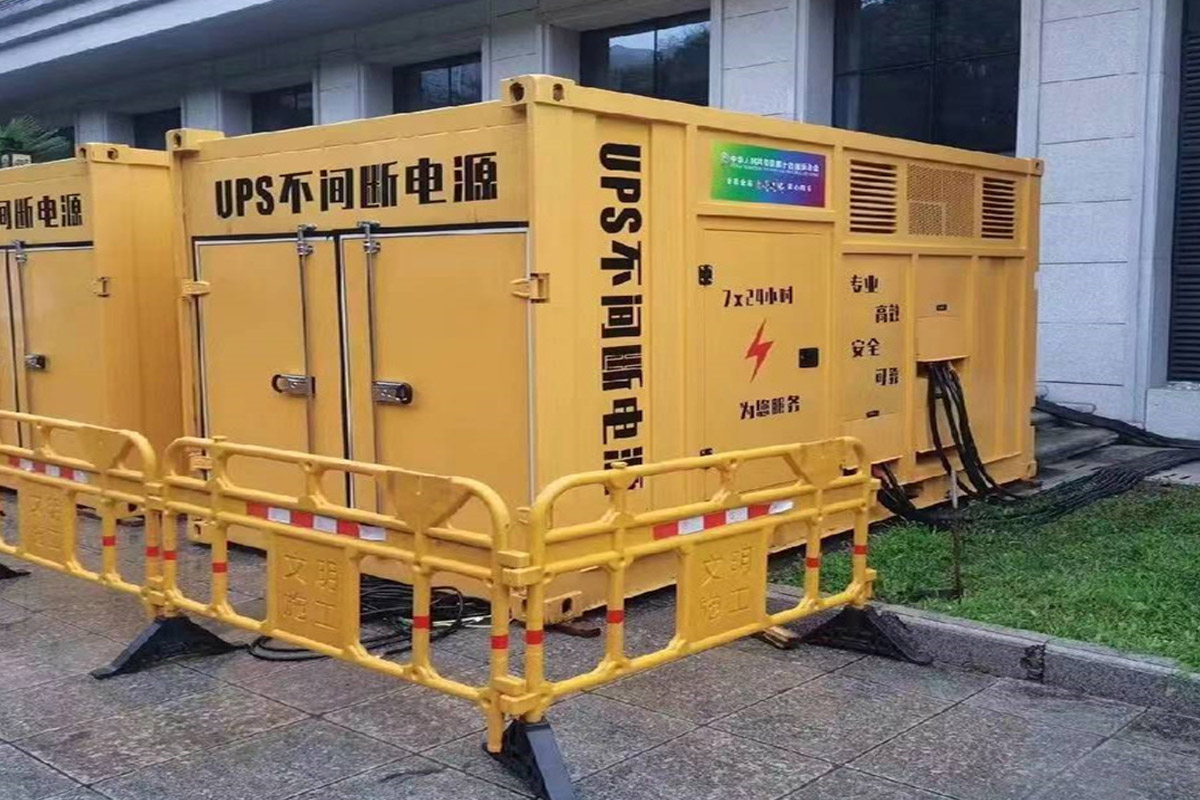 榆中发电机租赁施工现场