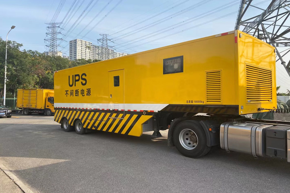 榆中发电机租赁施工现场