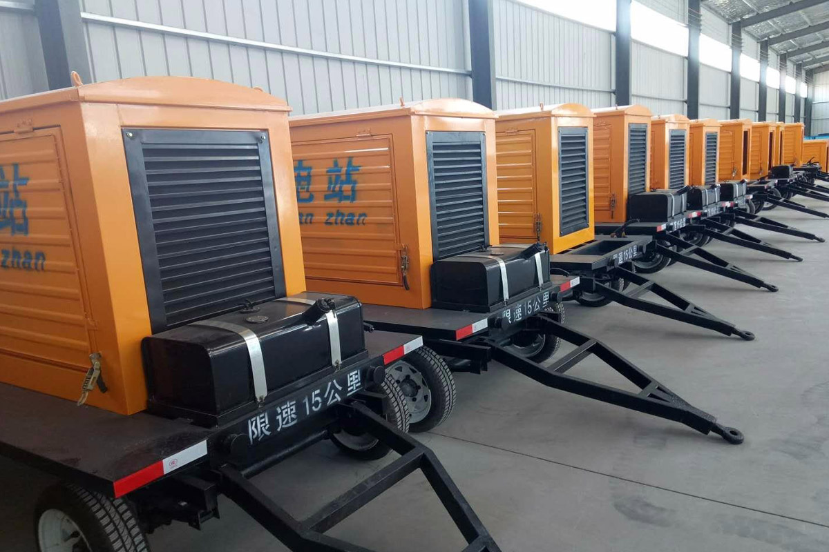 榆中发电机租赁施工现场